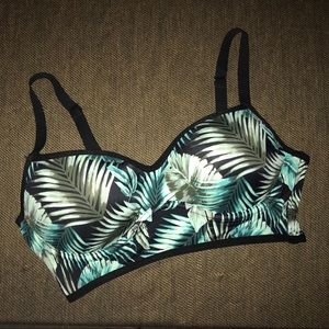 Tropical palms caged back sports ba
